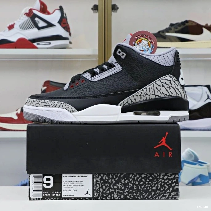 Jordan retro blackcement Air 3  Jordan 2018（854262-001） 0316